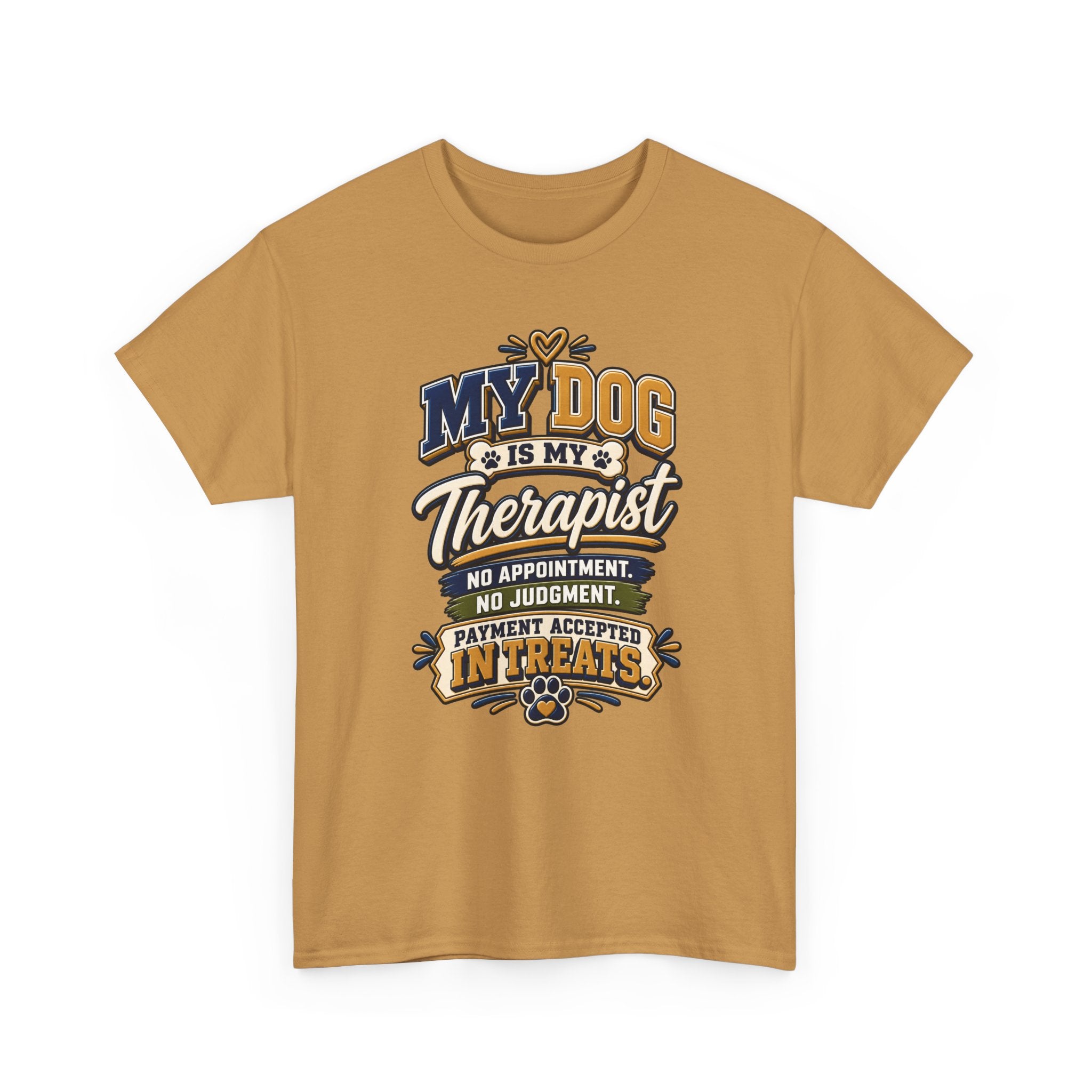Dog Lover T‑Shirt — "My Dog Is My Therapist" Funny Pet Quote Tee
